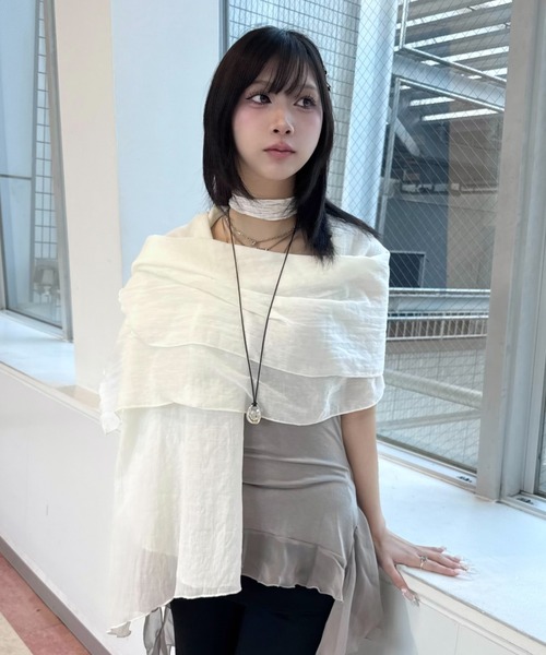 Never mind the XU / Chikashitsu+(ネバーマインド ザ エックスユー / チカシツプラス)の「【Nerd out XU】stone pendant / 【ナードアウトエックスユー】ストーンペンダントネックレス(ネックレス・メンズ・ブラック/シルバー・ONE SIZE)」の16枚目の写真