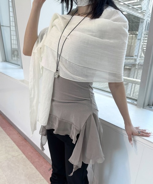 Never mind the XU / Chikashitsu+(ネバーマインド ザ エックスユー / チカシツプラス)の「【Nerd out XU】stone pendant / 【ナードアウトエックスユー】ストーンペンダントネックレス(ネックレス・メンズ・ブラック/シルバー・ONE SIZE)」の20枚目の写真