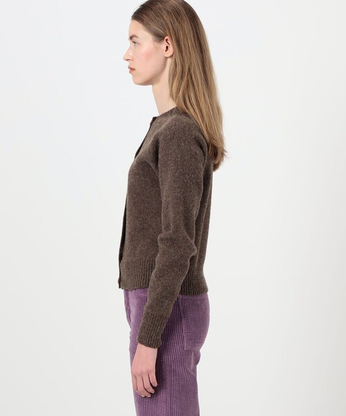 BASERANGE（ベースレンジ）の「BASERANGE TIER CARDIGAN（カーディガン/ボレロ・レディース・ホワイト/ダークブラウン・S）」の5枚目の写真