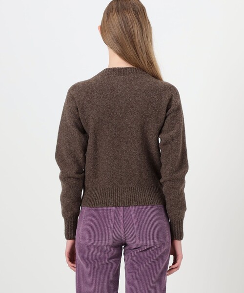 BASERANGE（ベースレンジ）の「BASERANGE TIER CARDIGAN（カーディガン/ボレロ・レディース・ホワイト/ダークブラウン・S）」の6枚目の写真