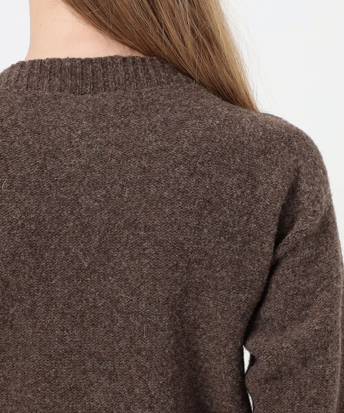 BASERANGE（ベースレンジ）の「BASERANGE TIER CARDIGAN（カーディガン/ボレロ・レディース・ホワイト/ダークブラウン・S）」の8枚目の写真