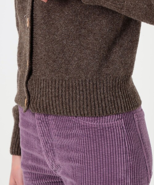 BASERANGE（ベースレンジ）の「BASERANGE TIER CARDIGAN（カーディガン/ボレロ・レディース・ホワイト/ダークブラウン・S）」の10枚目の写真