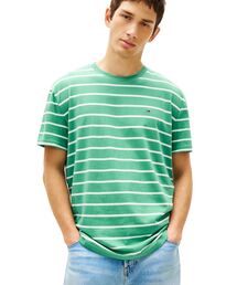 ストライプショートスリーブレギュラーTシャツ