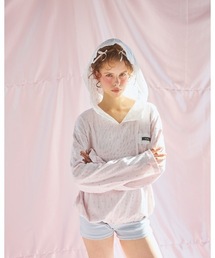 lilLilly | 2wayレースフードワンピース(Tシャツ/カットソー)