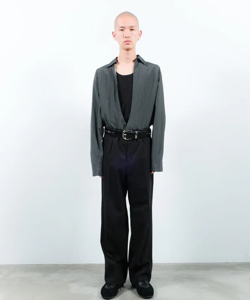 Jieda（ジエダ）の「【Jieda/ジエダ】ONE TUCK SLACKS（スラックス・メンズ・ブラック/グレー・1/2）」の21枚目の写真