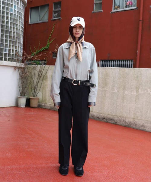 Jieda（ジエダ）の「【Jieda/ジエダ】ONE TUCK SLACKS（スラックス・メンズ・ブラック/グレー・1/2）」の19枚目の写真