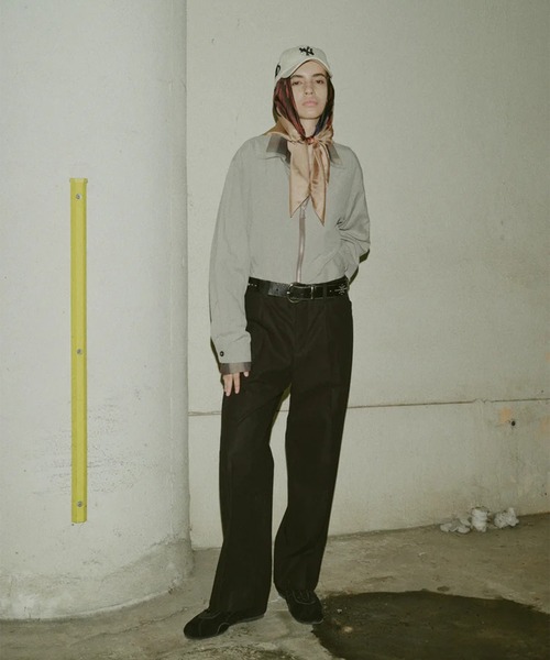 Jieda（ジエダ）の「【Jieda/ジエダ】ONE TUCK SLACKS（スラックス・メンズ・ブラック/グレー・1/2）」の18枚目の写真