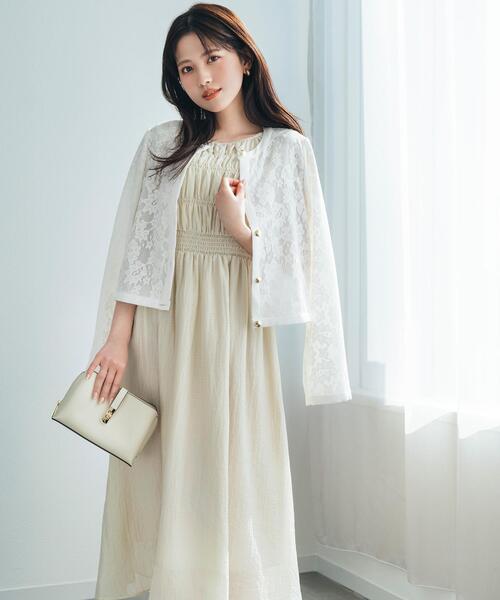 ◇レースブルゾン（ブルゾン）｜NATURAL BEAUTY BASIC（ナチュラル