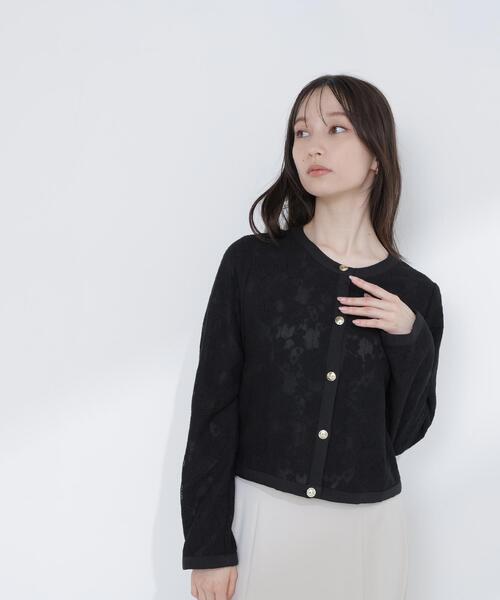 NATURAL BEAUTY BASIC(ナチュラルビューティーベーシック)の「◇レースブルゾン(ブルゾン・レディース・ブラック/オフホワイト・MEDIUM/SMALL)」の22枚目の写真