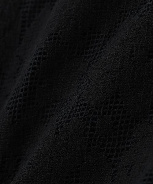 NATURAL BEAUTY BASIC(ナチュラルビューティーベーシック)の「◇レースブルゾン(ブルゾン・レディース・ブラック/オフホワイト・MEDIUM/SMALL)」の7枚目の写真