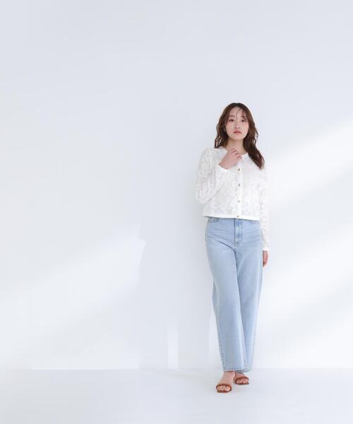 NATURAL BEAUTY BASIC(ナチュラルビューティーベーシック)の「◇レースブルゾン(ブルゾン・レディース・ブラック/オフホワイト・MEDIUM/SMALL)」の10枚目の写真