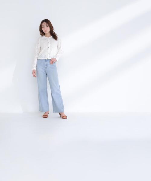 NATURAL BEAUTY BASIC(ナチュラルビューティーベーシック)の「◇レースブルゾン(ブルゾン・レディース・ブラック/オフホワイト・MEDIUM/SMALL)」の12枚目の写真