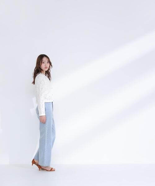 NATURAL BEAUTY BASIC(ナチュラルビューティーベーシック)の「◇レースブルゾン(ブルゾン・レディース・ブラック/オフホワイト・MEDIUM/SMALL)」の14枚目の写真