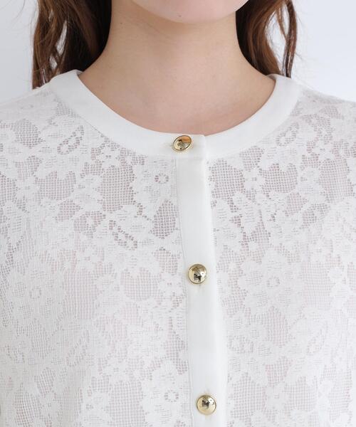 NATURAL BEAUTY BASIC(ナチュラルビューティーベーシック)の「◇レースブルゾン(ブルゾン・レディース・ブラック/オフホワイト・MEDIUM/SMALL)」の18枚目の写真