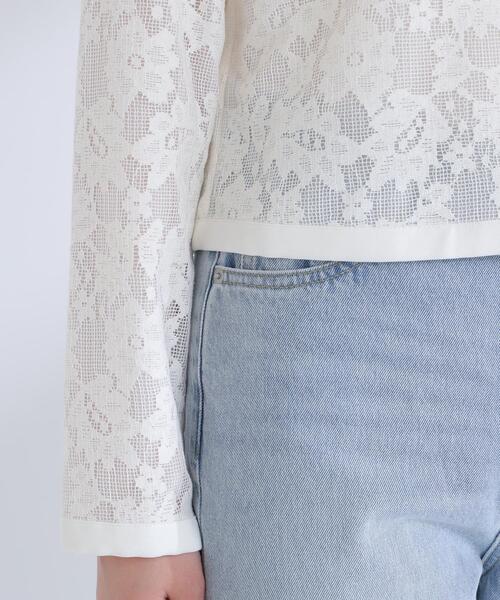 NATURAL BEAUTY BASIC(ナチュラルビューティーベーシック)の「◇レースブルゾン(ブルゾン・レディース・ブラック/オフホワイト・MEDIUM/SMALL)」の20枚目の写真