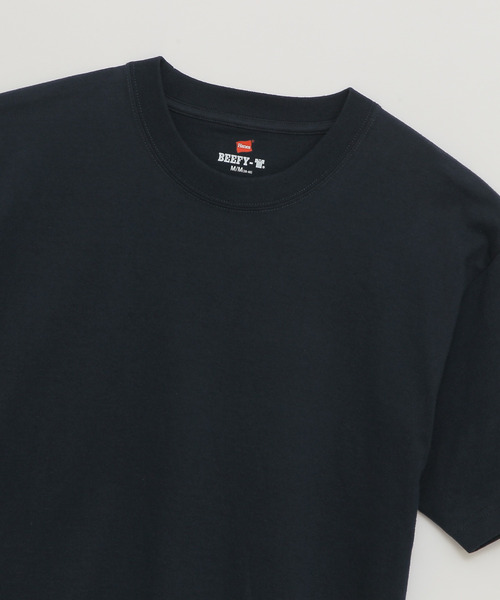HANES(ヘインズ)の「【Hanes/ヘインズ】メンズ 大きいサイズ ビーフィーTシャツ(Tシャツ/カットソー・メンズ・ネイビー・XXL/3XL)」の3枚目の写真