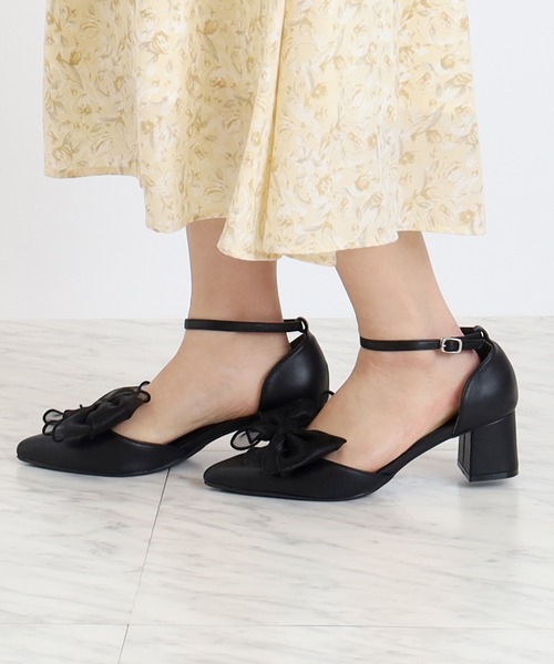 ASTORIA ODIER（アストリアオディール）の「リボンセパレートパンプス（パンプス・レディース・アイボリー/ブラック・SMALL/MEDIUM/LARGE）」の7枚目の写真