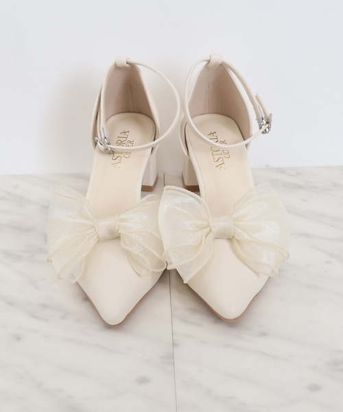 ASTORIA ODIER（アストリアオディール）の「リボンセパレートパンプス（パンプス・レディース・アイボリー/ブラック・SMALL/MEDIUM/LARGE）」の13枚目の写真