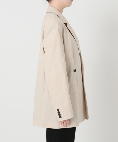 VERMEIL par iena（ヴェルメイユパーイエナ）の「Clean Linen Flex ジャケット（テーラードジャケット・レディース・ベージュ/キャメル・38/36）」の11枚目の写真
