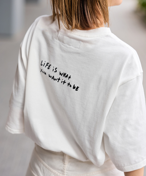 FRAMeWORK(フレームワーク)の「JANE SMITH/ジェーンスミス jay tanju BE INSANE ss tシャツ(Tシャツ/カットソー・レディース・レッド/ホワイト・FREE)」の8枚目の写真