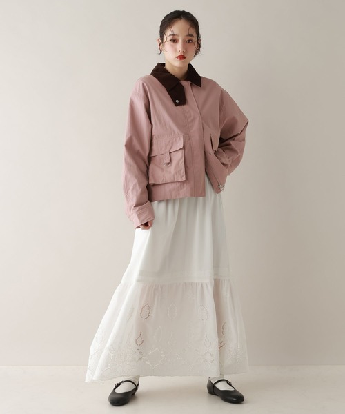 RAGEBLUE（レイジブルー）の「切り替えコットンレースフレアスカート（スカート・レディース・ホワイト・FREE）」の3枚目の写真