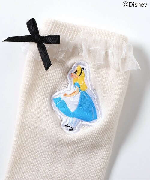 Disney（ディズニー）の「ディズニーキャラクター/ふしぎの国のアリス/フリルハイソックス（ソックス/靴下・キッズ・オフホワイト・21/18/15 /12）」の10枚目の写真