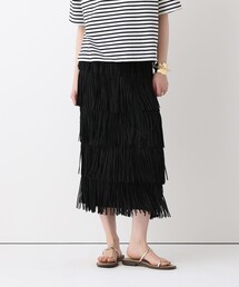 allureville | プリーツフリンジスカート(スカート)