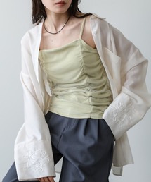 Bab（バブ）の「チュールレイヤードカップ付きキャミソール（キャミソール）」