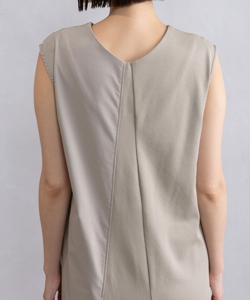 MARECHAL TERRE（マルシャルテル）の「クロスタックワンピース（ワンピース・レディース・ブラック/ライトカーキ/パープル・MEDIUM）」の7枚目の写真