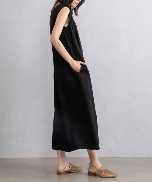 MARECHAL TERRE（マルシャルテル）の「クロスタックワンピース（ワンピース・レディース・ブラック/ライトカーキ/パープル・MEDIUM）」の13枚目の写真