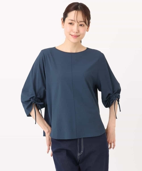MK MICHEL KLEIN(エムケーミッシェルクラン)の「ドロストスリーブデザインカットソー/洗える(Tシャツ/カットソー・レディース・ホワイト/モスグリーン/イエロー・38)」の18枚目の写真