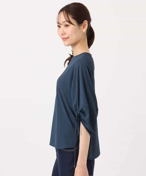 MK MICHEL KLEIN(エムケーミッシェルクラン)の「ドロストスリーブデザインカットソー/洗える(Tシャツ/カットソー・レディース・ホワイト/モスグリーン/イエロー・38)」の19枚目の写真