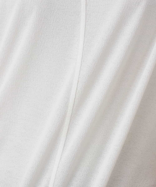 MK MICHEL KLEIN(エムケーミッシェルクラン)の「ドロストスリーブデザインカットソー/洗える(Tシャツ/カットソー・レディース・ホワイト/モスグリーン/イエロー・38)」の7枚目の写真