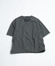 EKAL | 『UR TECH』ナイロンタッサーベースボールシャツ(シャツ/ブラウス)