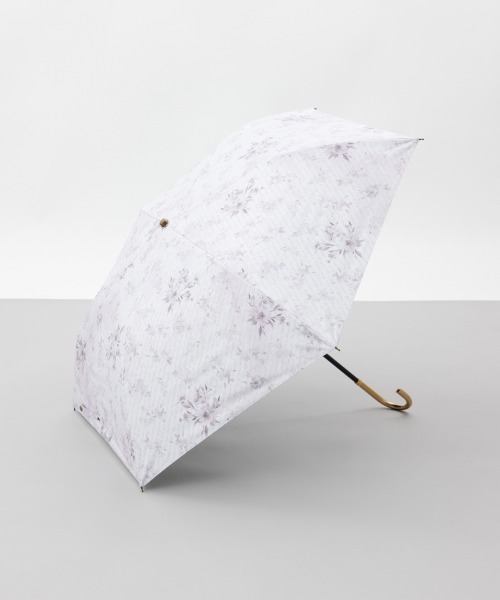 dazzlin（ダズリン）の「【dazzlin(ダズリン)】フラワープリント晴雨兼用傘（折りたたみ傘）（折りたたみ傘・レディース・ブラック/ピンク/ホワイト・FREE）」の3枚目の写真