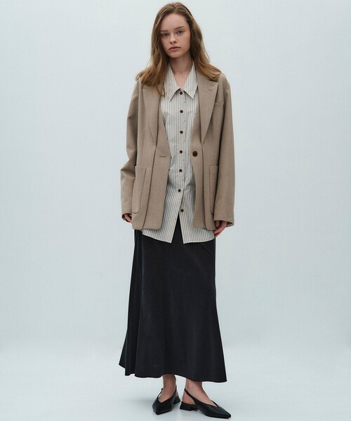 PUBLIC TOKYO（パブリックトウキョウ）の「【2026春新作】ポインテッドミュール（パンプス・レディース・ホワイト/ワイン/ブラック・1/2）」の6枚目の写真