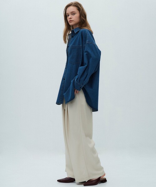 PUBLIC TOKYO（パブリックトウキョウ）の「【2026春新作】ポインテッドミュール（パンプス・レディース・ホワイト/ワイン/ブラック・1/2）」の9枚目の写真