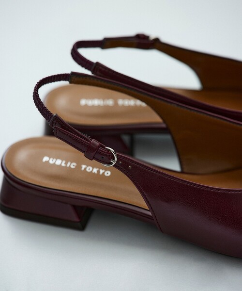 PUBLIC TOKYO（パブリックトウキョウ）の「【2026春新作】ポインテッドミュール（パンプス・レディース・ホワイト/ワイン/ブラック・1/2）」の11枚目の写真