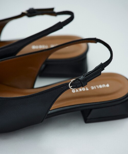 PUBLIC TOKYO（パブリックトウキョウ）の「【2026春新作】ポインテッドミュール（パンプス・レディース・ホワイト/ワイン/ブラック・1/2）」の12枚目の写真