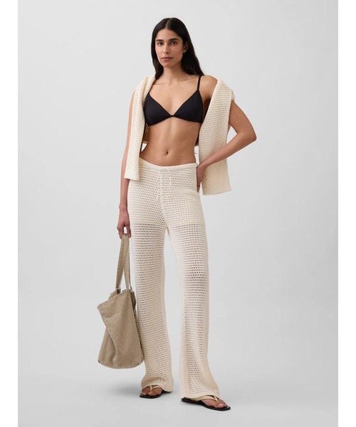 GAP(ギャップ)の「コットン100% クロシェ ニットパンツ(その他パンツ・レディース・ブラック/アイボリー・XS/S/M/L/XXS)」の20枚目の写真