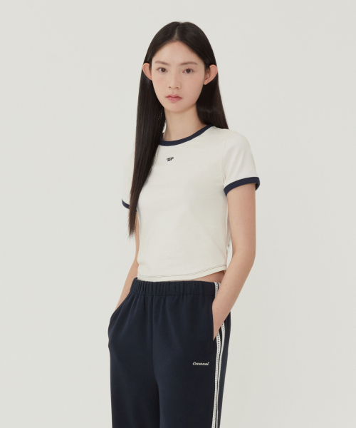 COVERNAT(カバーナット)の「ウーマンベイビーフィットリンガーティーシャツアイボリー(Tシャツ/カットソー・レディース・その他・WS/WM)」の1枚目の写真