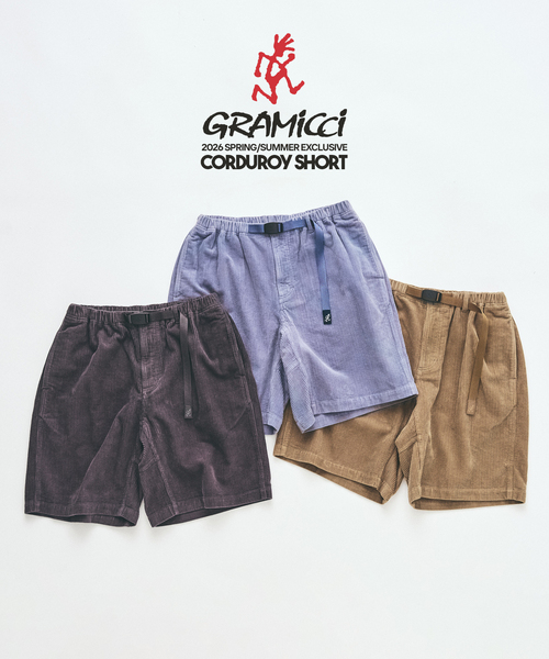 Gramicci（グラミチ）の「GRAMICCI / グラミチ 417別注 コーデュロイショートパンツ（カーゴパンツ・メンズ・ブルー/ブラック系その他/ベージュ・X-LARGE/LARGE/MEDIUM）」の4枚目の写真