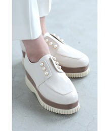 CAWAII（カワイイ）の「立ったまま３秒で履ける 厚底ローファー（ローファー）」