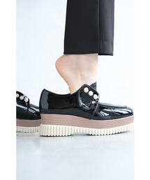 CAWAII（カワイイ）の「立ったまま３秒で履ける 厚底ローファー（ローファー）」