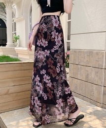 花柄マーメイドスカート