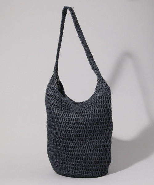 JEANASIS(ジーナシス)の「【Casselini】ペーパークロシェBAG/622324(ショルダーバッグ・レディース・ブラック系その他・FREE)」の1枚目の写真
