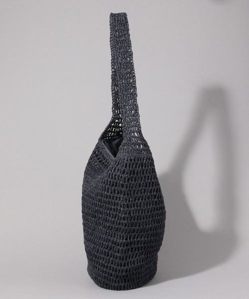JEANASIS(ジーナシス)の「【Casselini】ペーパークロシェBAG/622324(ショルダーバッグ・レディース・ブラック系その他・FREE)」の2枚目の写真