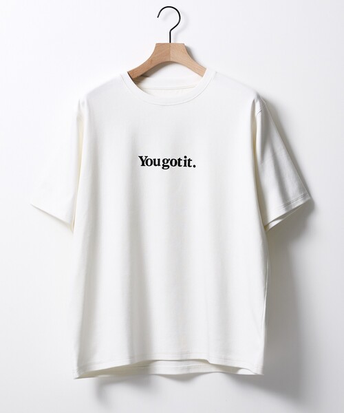 ABAHOUSE GRAY（アバハウスグレイ）の「【YOU GOT IT.】ベアポンチ ロゴ 半袖Tシャツ（Tシャツ/カットソー・メンズ・ブラック/グリーン/ホワイト/ブルー/グレイッシュベージュ・46/48）」の7枚目の写真
