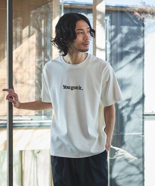 ABAHOUSE GRAY（アバハウスグレイ）の「【YOU GOT IT.】ベアポンチ ロゴ 半袖Tシャツ（Tシャツ/カットソー・メンズ・ブラック/グリーン/ホワイト/ブルー/グレイッシュベージュ・46/48）」の16枚目の写真