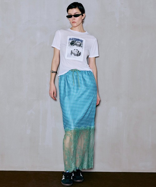 MAISON SPECIAL(メゾンスペシャル)の「QUINTESSENCE Print T-Shirt/QUINTESSENCEプリントTEE(Tシャツ/カットソー・レディース・ピンク/ホワイト/チャコールグレー・FREE)」の21枚目の写真